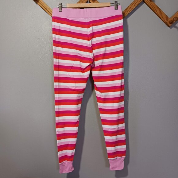 Hatley Organic Cotton Long Sleeve Pink Striped Pajama Set Women's Med - Picture 9 of 11